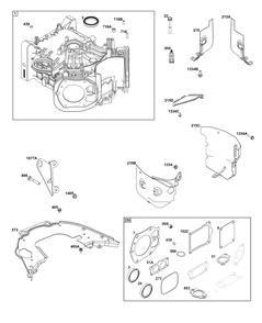 Part Location Diagram of 846465 Briggs and Stratton Cylinder assembly